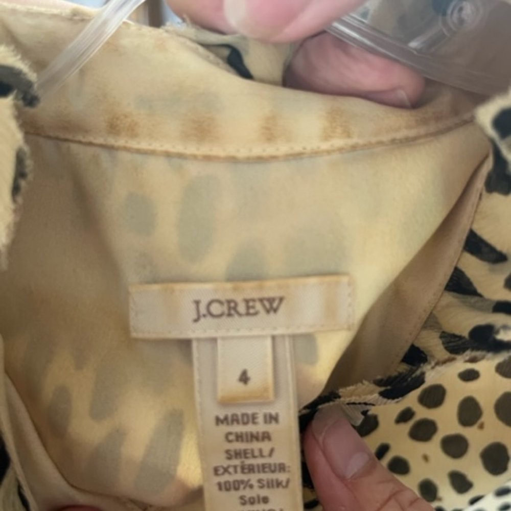 J Crew Leopard Top - Picture 3 of 3